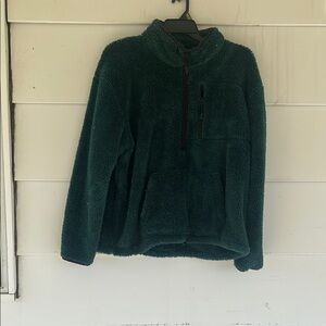 Cozy Green Fleece Pullover
